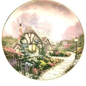 Vintage Cottagecore Knowles Chandelier’s Cottage 1991 Home Office Decor Plate